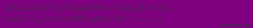 Kolegraphy Font – Black Fonts on Purple Background