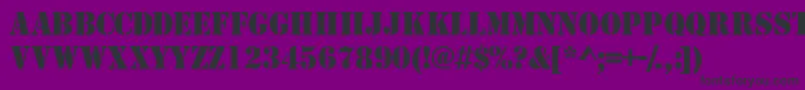 Tempcs Font – Black Fonts on Purple Background