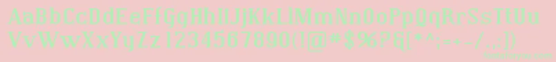 SfcovingtonexpBold Font – Green Fonts on Pink Background