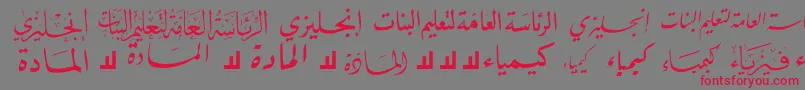 McsSchool2 Font – Red Fonts on Gray Background