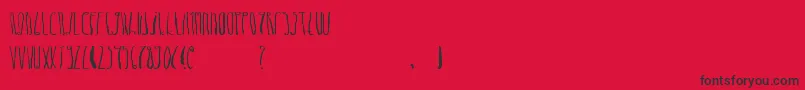 DheLongZim Font – Black Fonts on Red Background