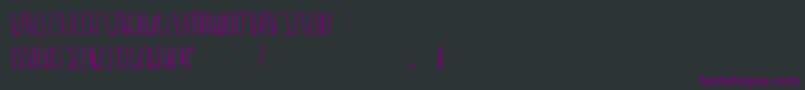 Шрифт DheLongZim – фиолетовые шрифты на чёрном фоне
