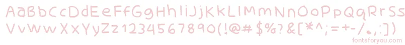 SkidoothinRh Font – Pink Fonts on White Background