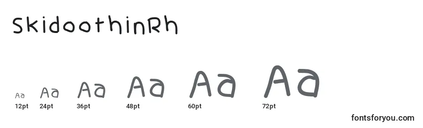 SkidoothinRh Font Sizes
