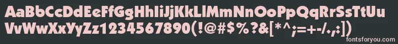 ItckabelstdUltra Font – Pink Fonts on Black Background