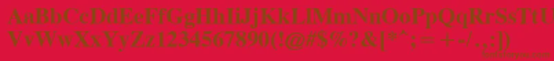 CgTimesРџРѕР»СѓР¶РёСЂРЅС‹Р№ Font – Brown Fonts on Red Background
