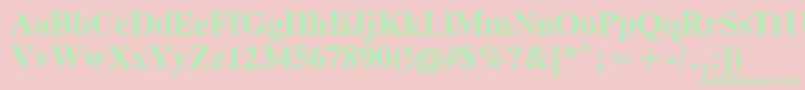 CgTimesРџРѕР»СѓР¶РёСЂРЅС‹Р№ Font – Green Fonts on Pink Background