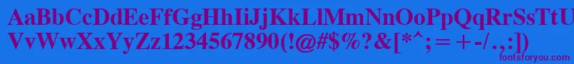 CgTimesРџРѕР»СѓР¶РёСЂРЅС‹Р№ Font – Purple Fonts on Blue Background