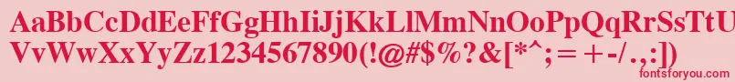 CgTimesРџРѕР»СѓР¶РёСЂРЅС‹Р№ Font – Red Fonts on Pink Background