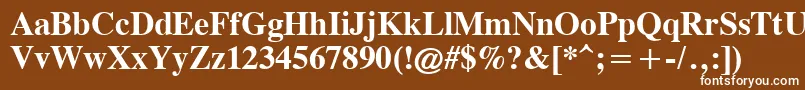 CgTimesРџРѕР»СѓР¶РёСЂРЅС‹Р№ Font – White Fonts on Brown Background