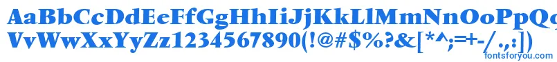 Weitere Informationen zur VendometBold-Schriftart VendometBold-Schriftart – Blaue Schriften