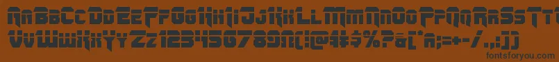 Omegaforcelaser11 Font – Black Fonts on Brown Background