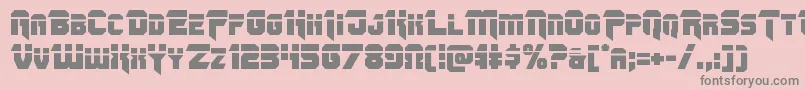 Omegaforcelaser11 Font – Gray Fonts on Pink Background