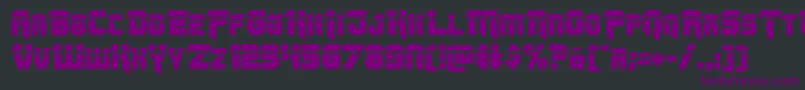 Omegaforcelaser11 Font – Purple Fonts on Black Background