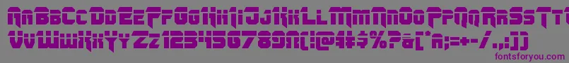 Omegaforcelaser11 Font – Purple Fonts on Gray Background