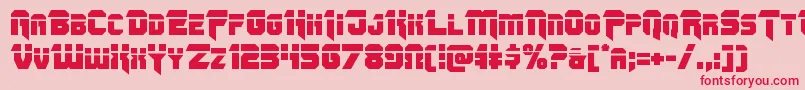 Omegaforcelaser11 Font – Red Fonts on Pink Background