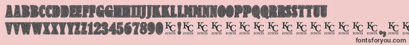 Criminologydemo Font – Black Fonts on Pink Background