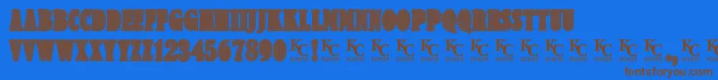 Criminologydemo Font – Brown Fonts on Blue Background