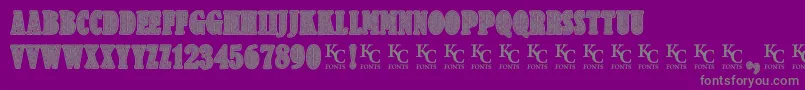 Criminologydemo Font – Gray Fonts on Purple Background