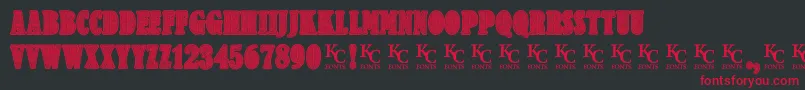 Criminologydemo Font – Red Fonts on Black Background
