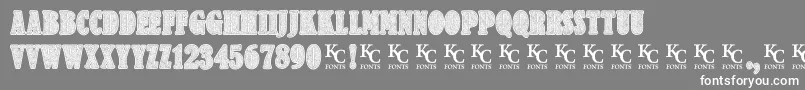 Criminologydemo Font – White Fonts on Gray Background