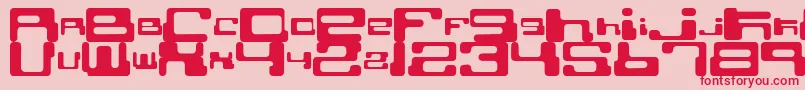 Cs Font – Red Fonts on Pink Background