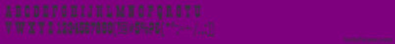 Italianskye-Schriftart – Schwarze Schriften auf violettem Hintergrund