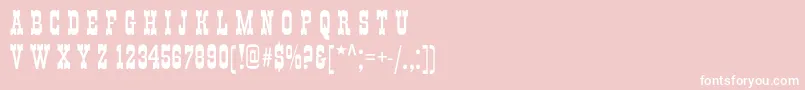 Italianskye-fontti – valkoiset fontit vaaleanpunaisella taustalla