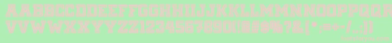 Fargofaronf Font – Pink Fonts on Green Background