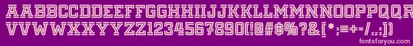 Fargofaronf Font – Pink Fonts on Purple Background