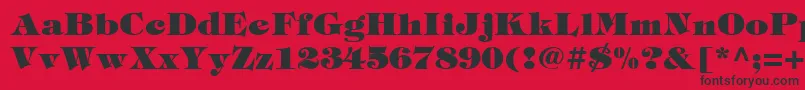 Tiffblack Font – Black Fonts on Red Background