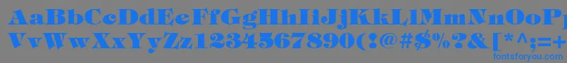 Tiffblack Font – Blue Fonts on Gray Background