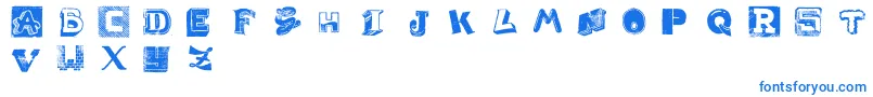 Więcej informacji o czcionce WeirdCuts Czcionka WeirdCuts – niebieskie czcionki