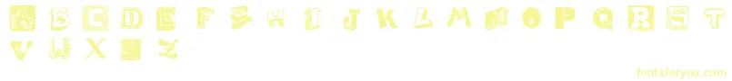 WeirdCuts Font – Yellow Fonts