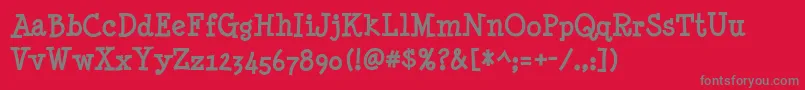 MinyaNouvelleBd Font – Gray Fonts on Red Background