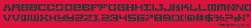 Vyperp Font – Black Fonts on Red Background