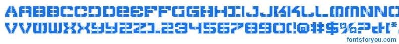Vyperp Font – Blue Fonts on White Background