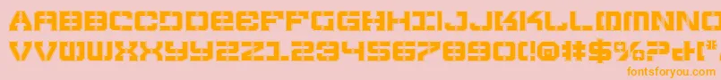 Vyperp Font – Orange Fonts on Pink Background