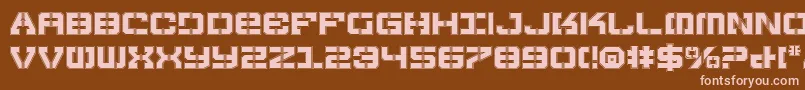 Vyperp Font – Pink Fonts on Brown Background