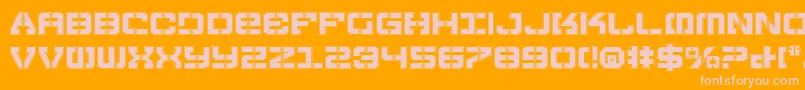 Vyperp Font – Pink Fonts on Orange Background