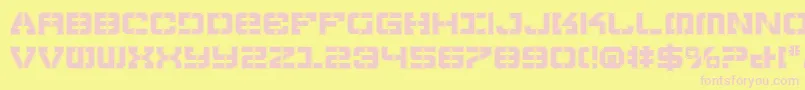 Vyperp Font – Pink Fonts on Yellow Background