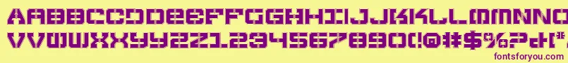 Vyperp Font – Purple Fonts on Yellow Background