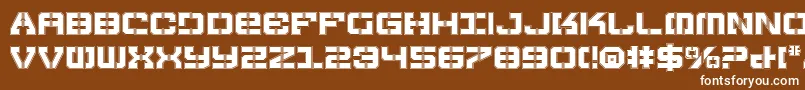 Vyperp Font – White Fonts on Brown Background