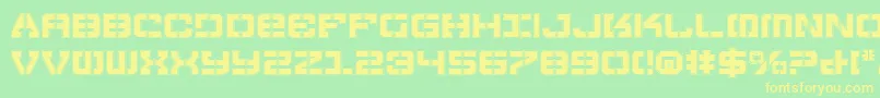 Vyperp Font – Yellow Fonts on Green Background