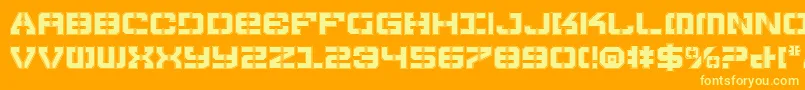 Vyperp Font – Yellow Fonts on Orange Background
