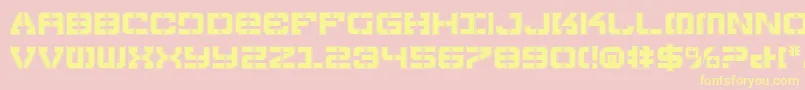 Vyperp Font – Yellow Fonts on Pink Background