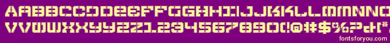 Vyperp Font – Yellow Fonts on Purple Background