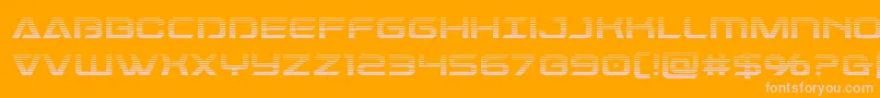Damerongrad Font – Pink Fonts on Orange Background