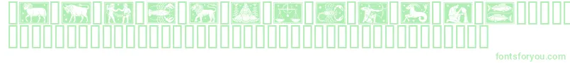 Шрифт Zodiac01 – зелёные шрифты