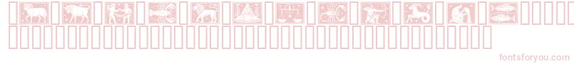 Zodiac01 Font – Pink Fonts on White Background